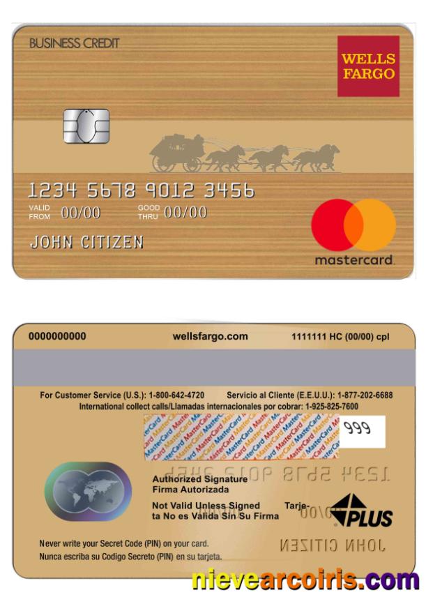 USA Wells Fargo MasterCard